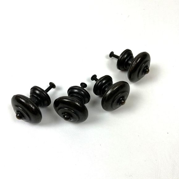 Hardware Knobs Handles Brush Oil Rubbed Bronze Kitchen Bath Cabinet Set of 4 - Picture 1 of 6